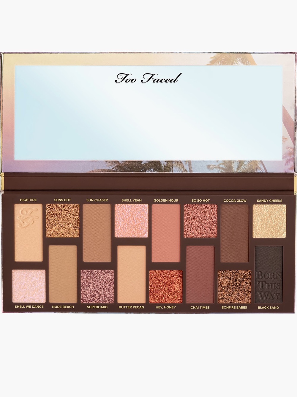 Too Faced Sunset Stripped Eyeshadow Palette — Pink & Rose Gold Accents